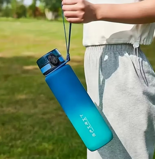 Motivational Water Bottle – Leakproof Fitness Bottle